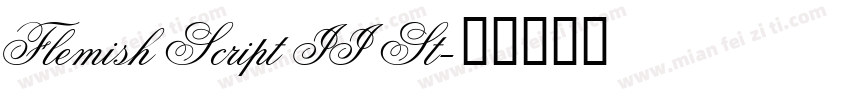 Flemish Script II St字体转换